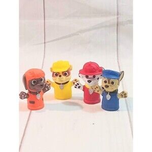 Nickelodeon Paw Patrol Figures Finger Puppets Toys Set of 4 Characters